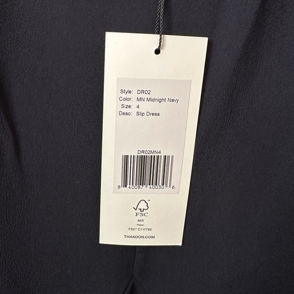 Thakoon Midnight Navy Slip Dress Size 4 NWT - Picture 9 of 9